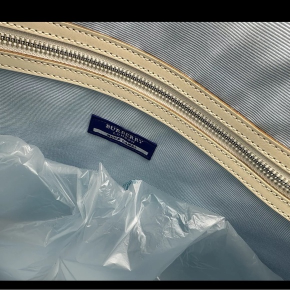 BURBERRY Nova Check medium Tote Bag Canvas Beige - Picture 4 of 8